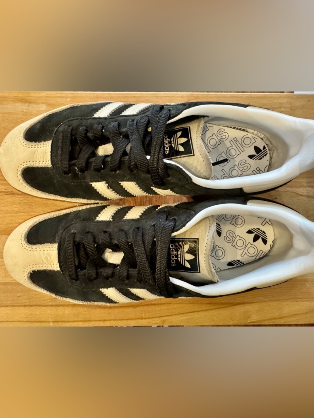 adidas Samba Black Beige Gum Casual Sneakers - Picture 6 of 8
